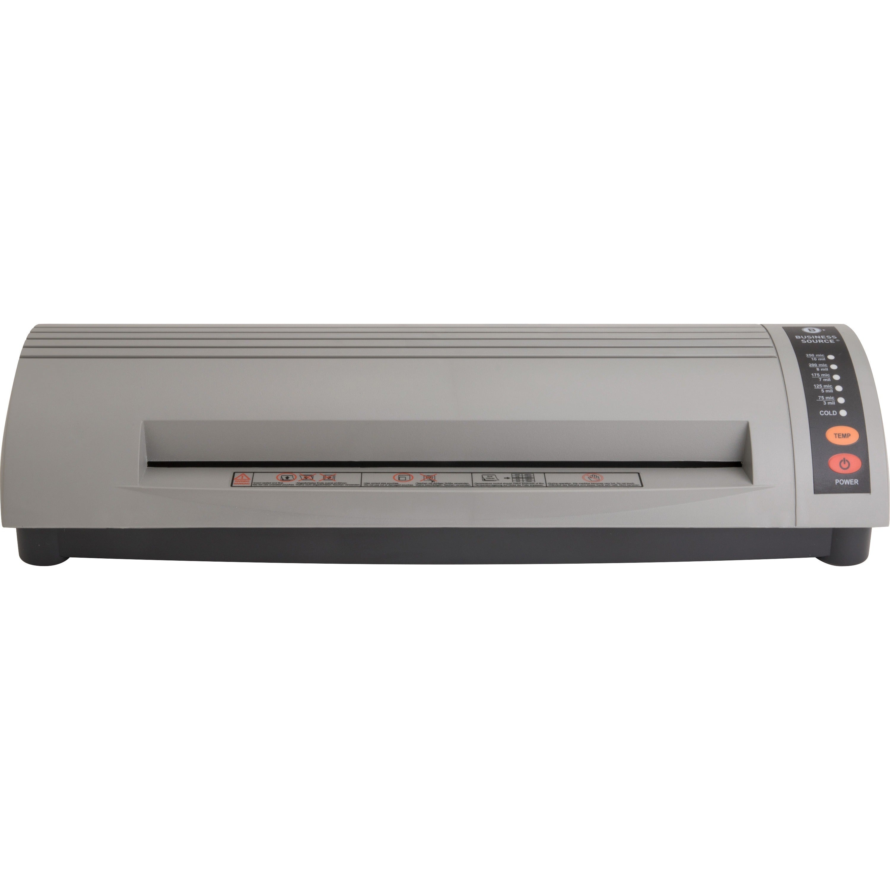 Business Source 12" Professional Document Laminator - 12" Lamination Width - 10 mil Lamination Thickness - 