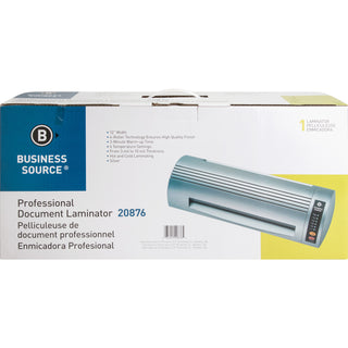 Business Source 12" Professional Document Laminator - 12" Lamination Width - 10 mil Lamination Thickness - 