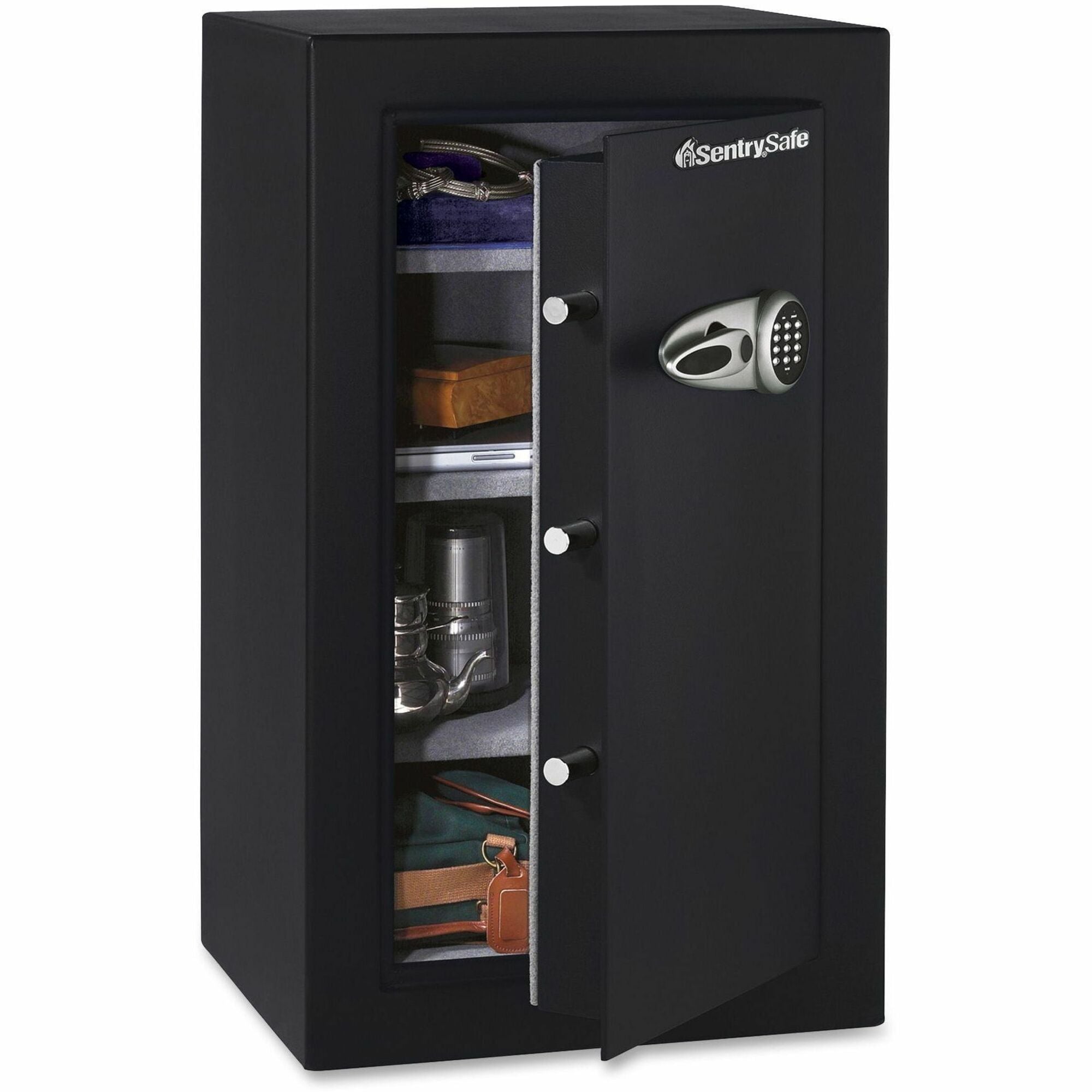 Sentry Safe Executive Security Safe - 6.10 ft - Electronic Lock - Pry Resistant - Overall Size 37.7" x 21.7" x 19.8" - Black - Steel