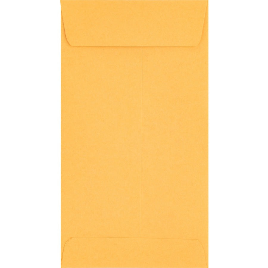 Business Source Little Coin No. 7 Kraft Envelopes - Coin - #7 - 3 1/2" Width x 6 1/2" Length - 28 lb - Gummed - Kraft - 500 / Box - Brown Kraft