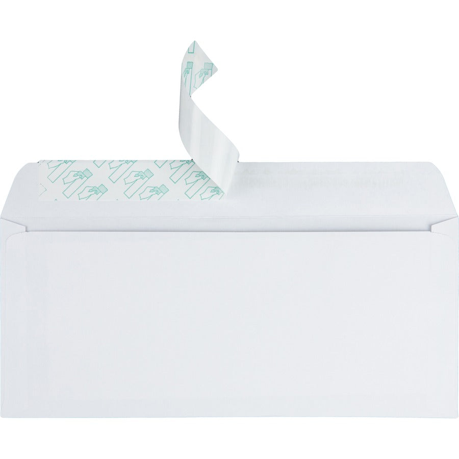 Redi-Strip Envelope, #10, Commercial Flap, Redi-Strip Heat-Resistant Adhesive Closure, 4.13 x 9.5, White, 500/Box