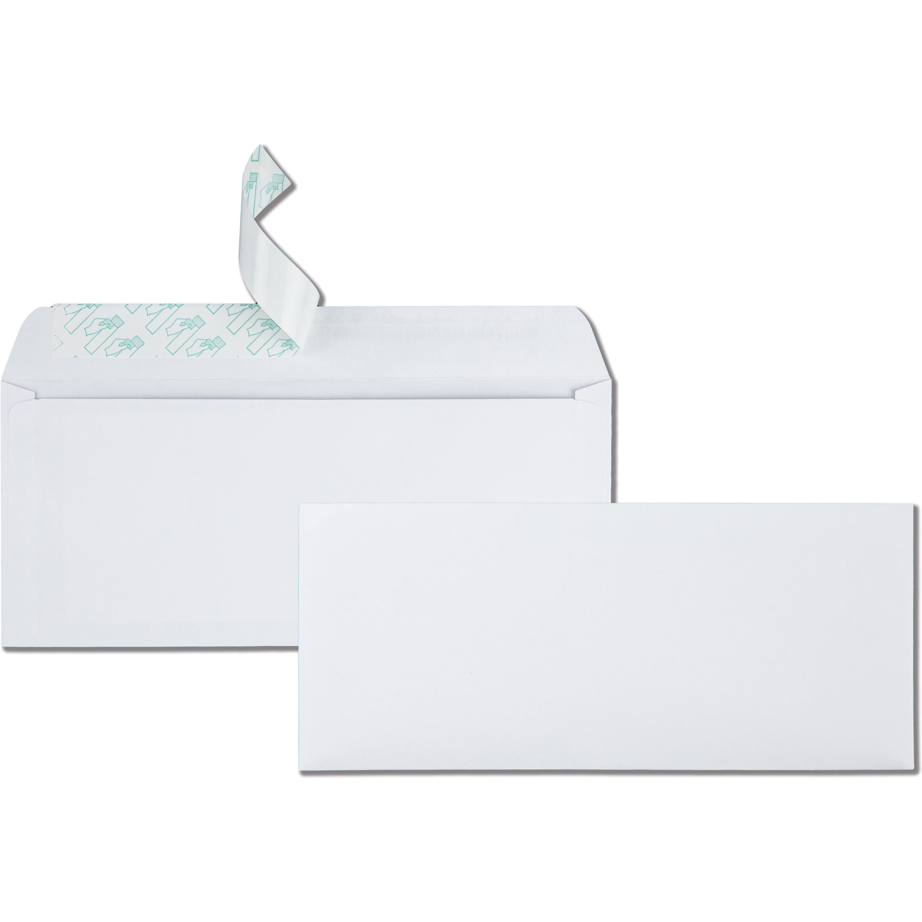 Redi-Strip Envelope, #10, Commercial Flap, Redi-Strip Heat-Resistant Adhesive Closure, 4.13 x 9.5, White, 500/Box