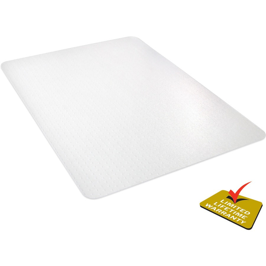 All Day Use Chair Mat - All Carpet Types, 36 x 48, Rectangular, Clear
