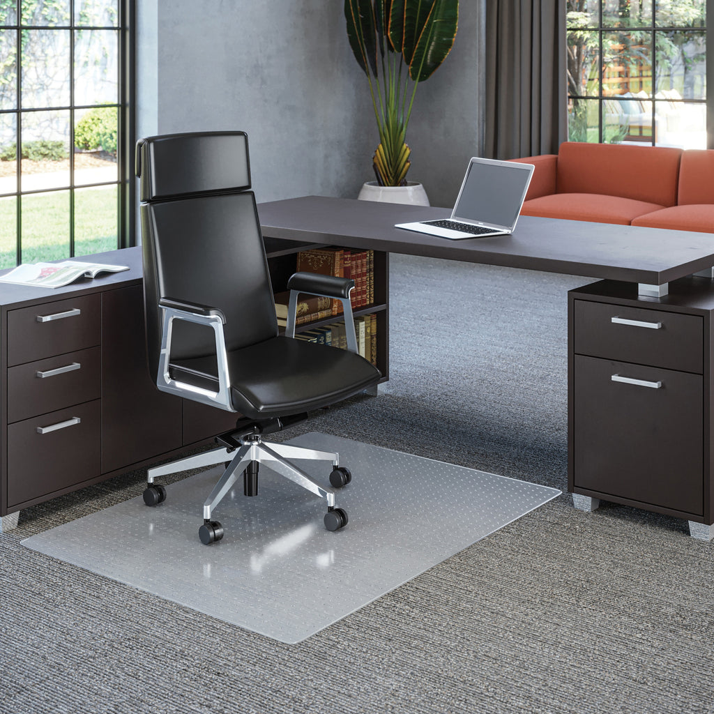 All Day Use Chair Mat - All Carpet Types, 36 x 48, Rectangular, Clear