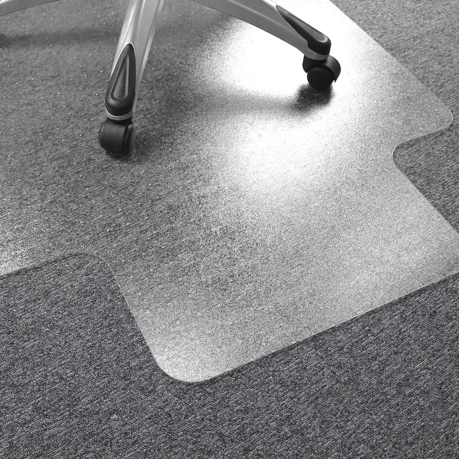 Ultimat Polycarbonate Lipped Chair Mat for Carpets over 1/2" - 48" x 53" - Clear Lipped Polycarbonate Chair Mat For Carpets - 53" L x 48" W x 0.11" D