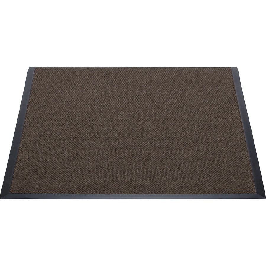 Genuine Joe Ultraguard Indoor Wiper Mats - Hard Floor, Indoor, Outdoor - 60" Length x 36" Width - Rubber - Chocolate - 1Each