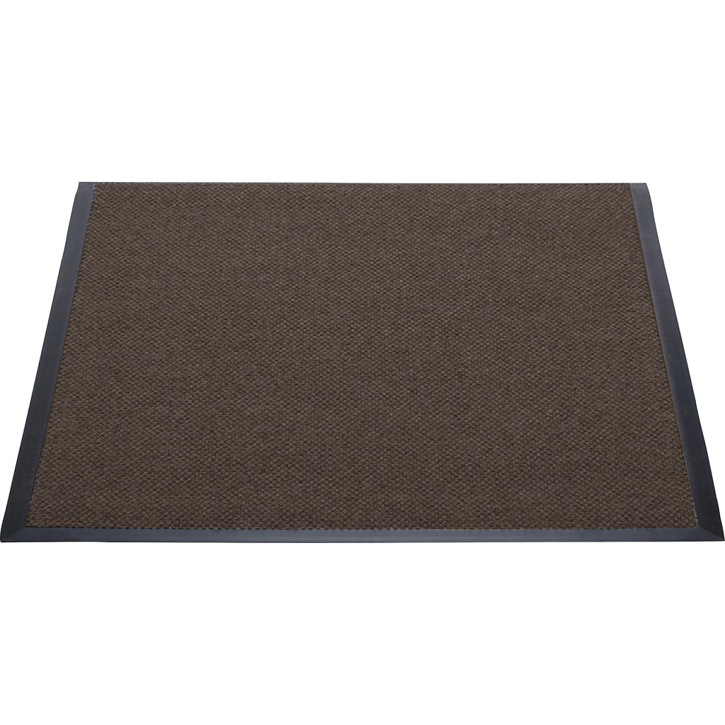 Genuine Joe Ultraguard Indoor Wiper Mats - Hard Floor, Indoor, Outdoor - 60" Length x 36" Width - Rubber - Chocolate - 1Each - 