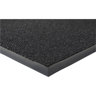 Genuine Joe Ultraguard Berber Heavy Traffic Mat - Hard Floor, Indoor, Outdoor - 72" Length x 48" Width - Rubber - Charcoal Black - 1Each - 