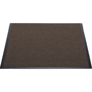 Genuine Joe Ultraguard Indoor Wiper Mats - Hard Floor, Indoor, Outdoor - 72" Length x 48" Width - Rubber - Chocolate - 1Each