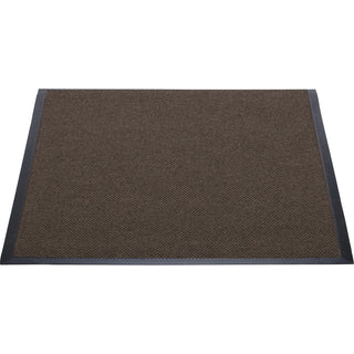 Genuine Joe Ultraguard Indoor Wiper Mats - Hard Floor, Indoor, Outdoor - 72" Length x 48" Width - Rubber - Chocolate - 1Each - 