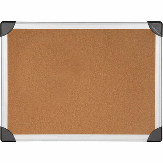 Lorell Corkboard - 48" Height x 72" Width - Cork Surface - Resist Warping, Durable, Laminated, Resilient - Aluminum Frame - 1 Each