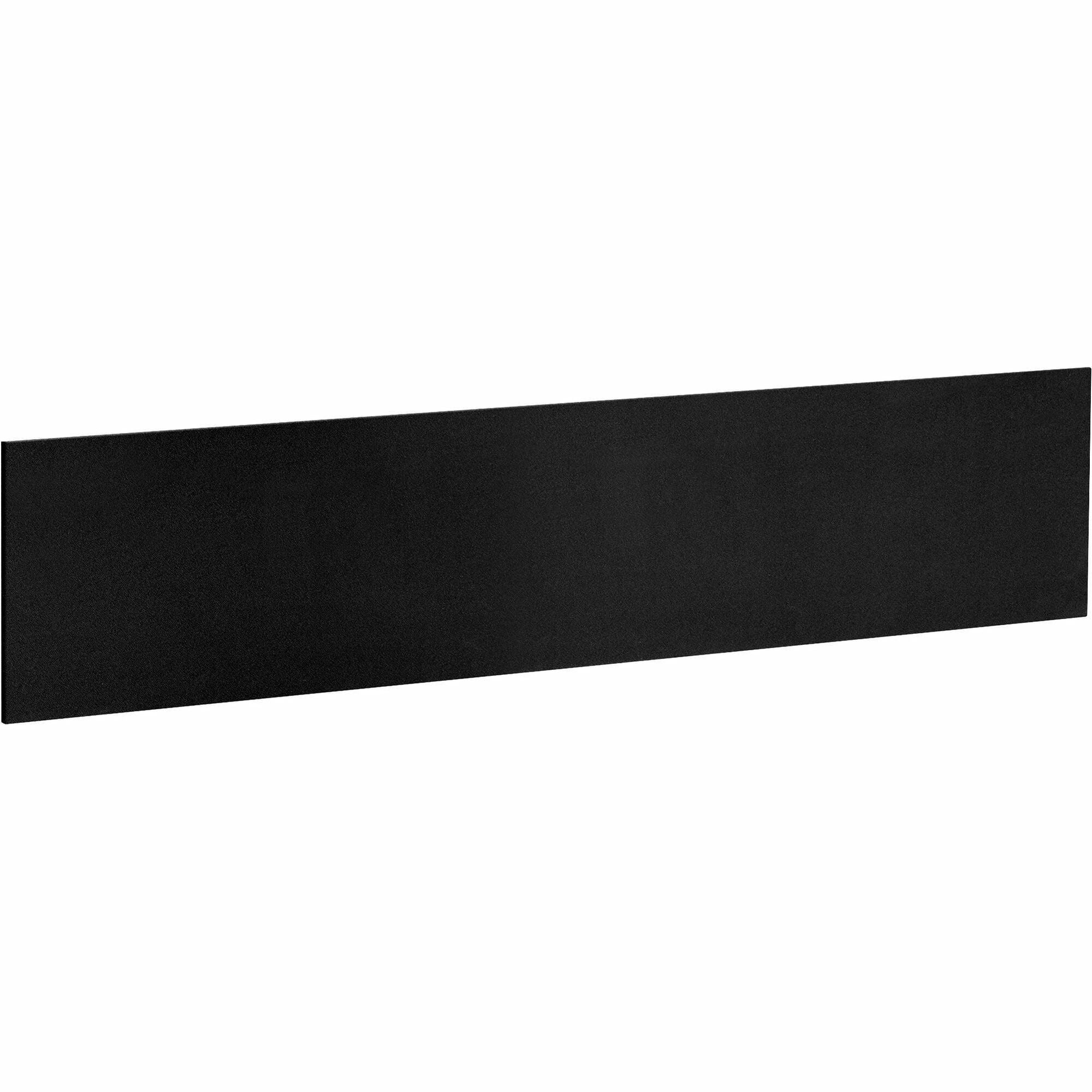 Lorell Essentials Series Hutch Tackboards - 16.50" Height x 68.63" Width x 0.50" Depth - Black Fabric Surface - Laminated - 1 Each