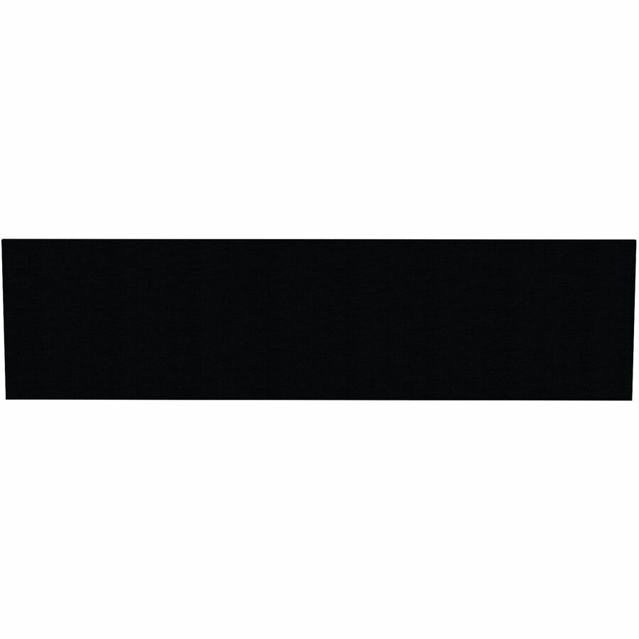 Lorell Essentials Series Hutch Tackboards - 16.50" Height x 63.88" Width x 0.50" Depth - Black Fabric Surface - Laminated - 1 Each