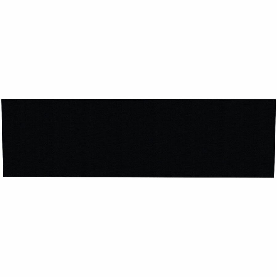 Lorell Essentials Series Hutch Tackboards - 16.50" Height x 56.75" Width x 0.50" Depth - Black Fabric Surface - Laminated - 1 Each