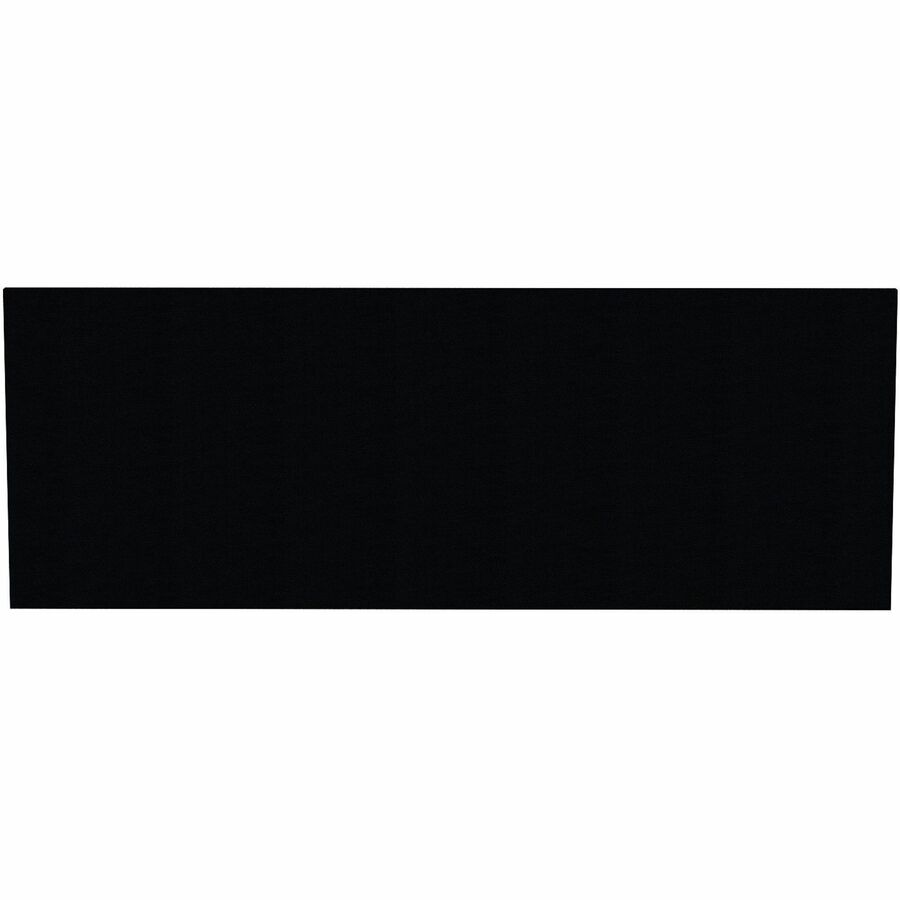 Lorell Essentials Series Hutch Tackboards - 16.50" Height x 45" Width x 0.50" Depth - Black Fabric Surface - Laminated - 1 Each