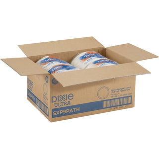 Dixie Ultra Pathways 8-1/2" Heavyweight Paper Plates by GP Pro - 125 / Pack - Serving - Microwave Safe - White - Paper Body - 4 / Carton