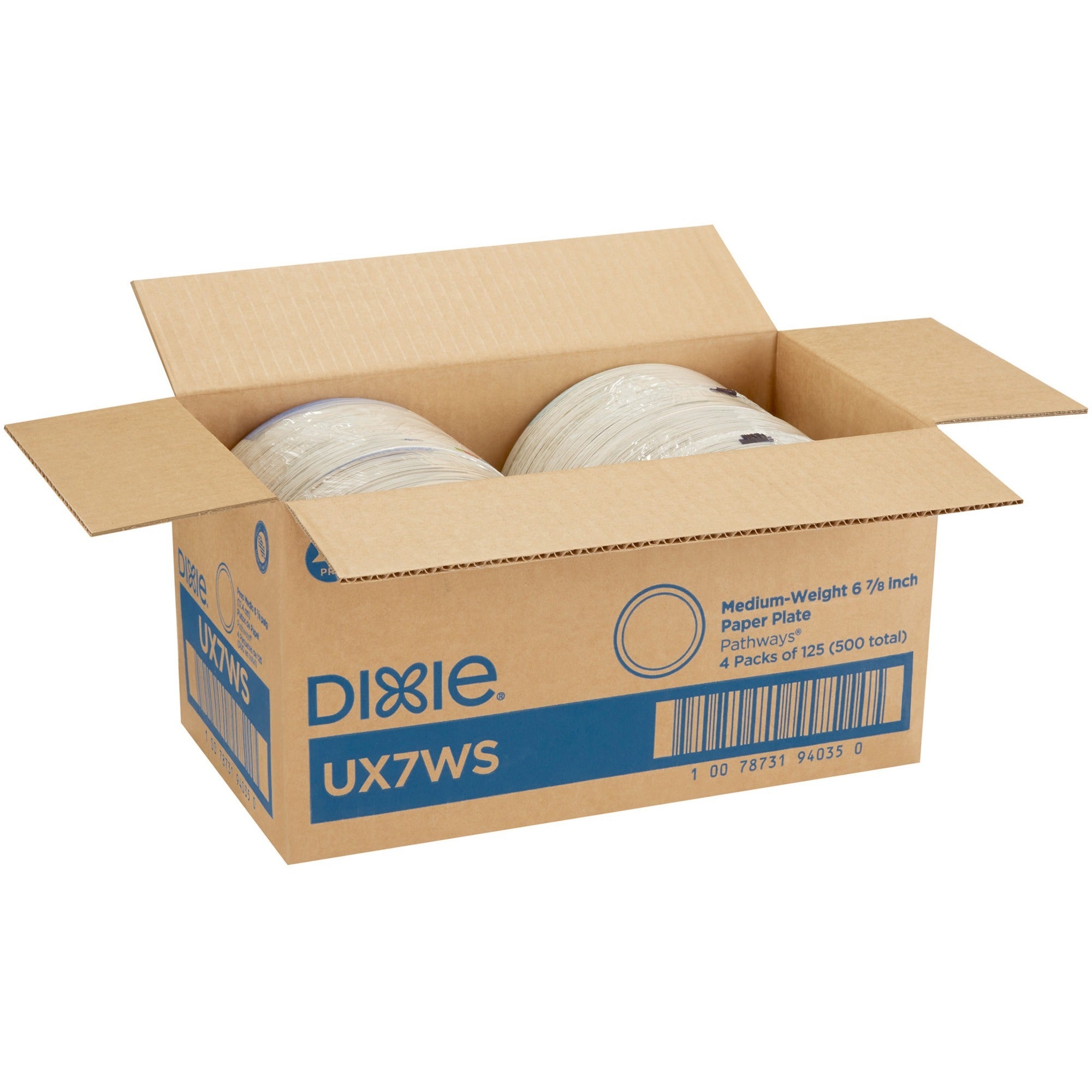 dixie-pathways-7-medium-weight-paper-plates-by-gp-pro-125-pack-white-paper-body-4-carton_dxeux7wsct - 2