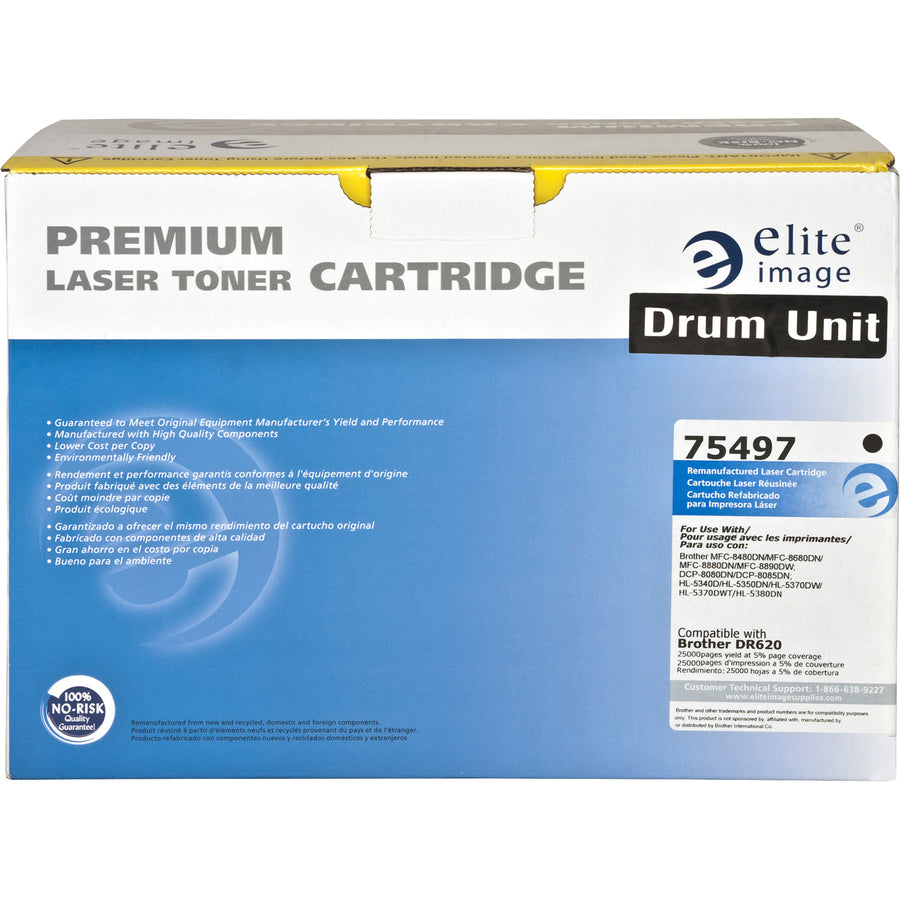 Elite Image Remanufactured Drum Cartridge Alternative For Brother DR620 - Laser Print Technology - 25000 - 1 Each - 