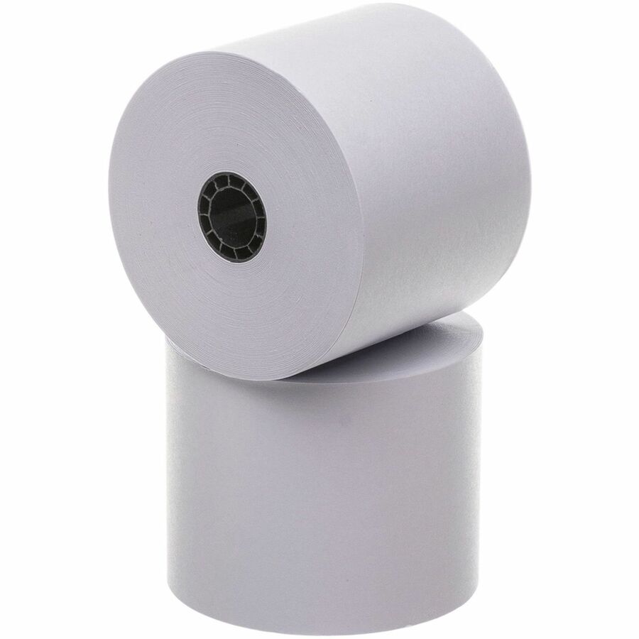 Business Source Single-ply 150' Machine Paper Rolls - 2 1/4" x 150 ft - 3 / Pack - Sustainable Forestry Initiative (SFI) - Lint-free - White