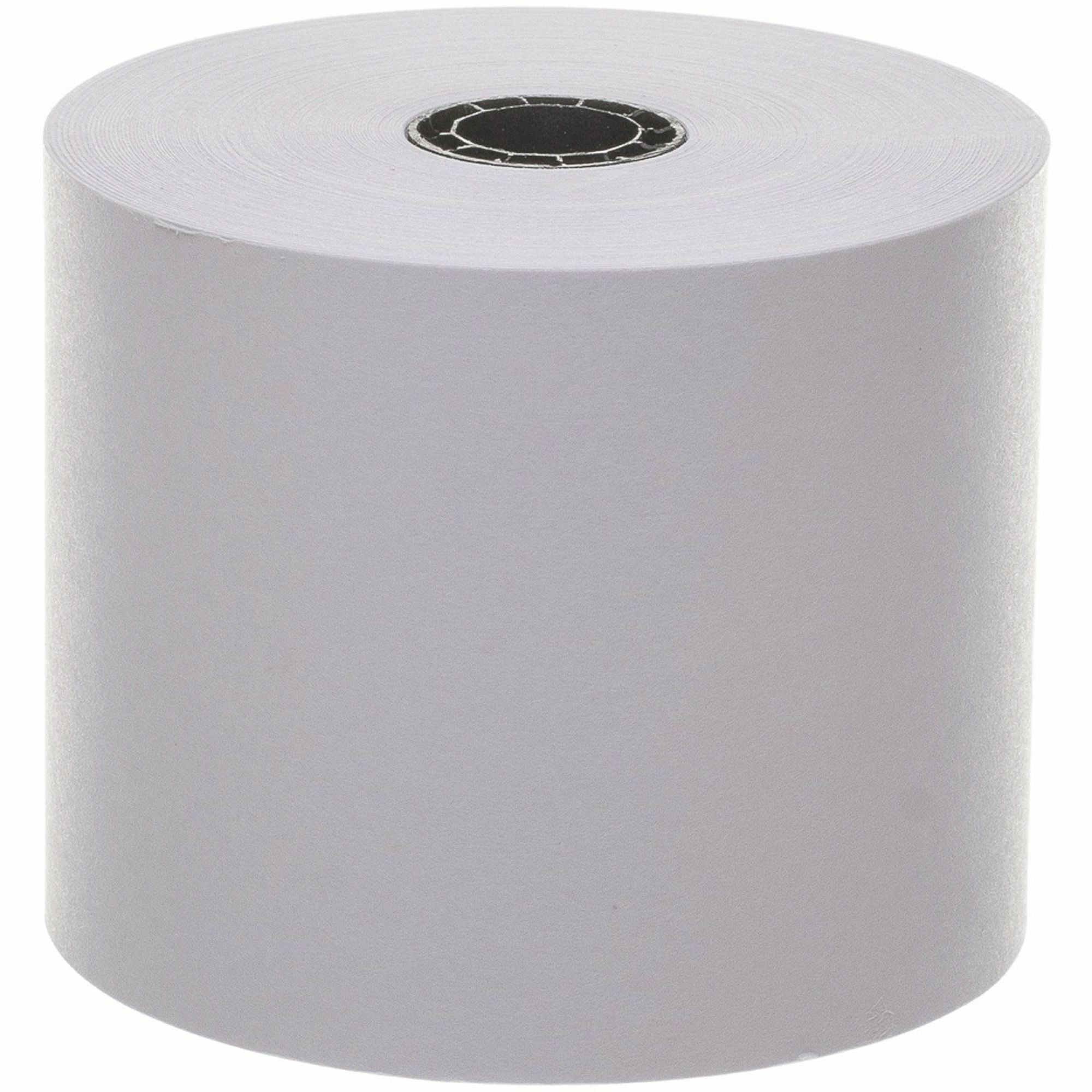 Business Source Single-ply 150' Machine Paper Rolls - 2 1/4" x 150 ft - 3 / Pack - Sustainable Forestry Initiative (SFI) - Lint-free - White
