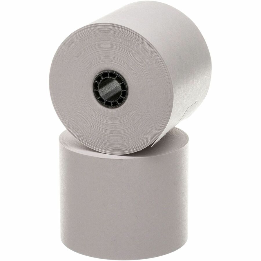 Business Source 1-Ply 126' Adding Machine Paper Rolls - 2 1/4" x 126 ft - 100 / Carton - Sustainable Forestry Initiative (SFI) - Lint-free - White
