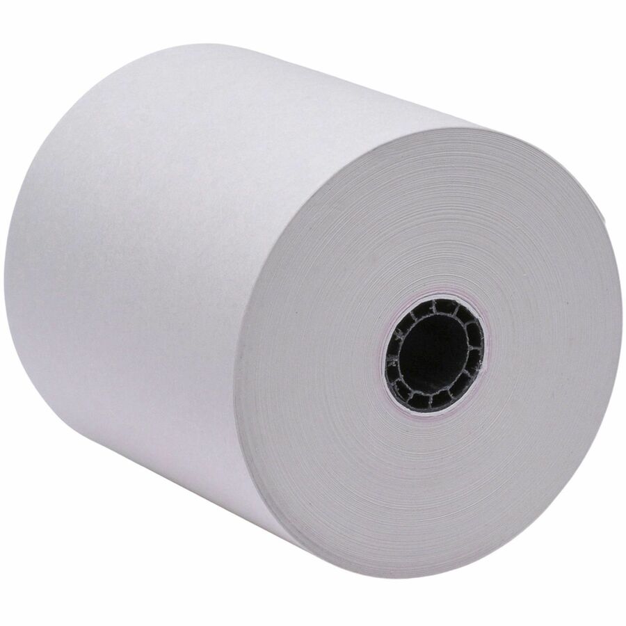 Business Source 1-Ply Adding Machine Rolls - 3" x 165 ft - 1 / Roll - Sustainable Forestry Initiative (SFI) - Lint-free, End of Paper Indicator, Single Ply - White - 