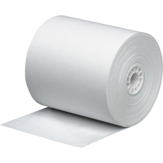 Business Source 1-Ply Pack Adding Machine Rolls - 3" x 165 ft - 12 / Pack - Sustainable Forestry Initiative (SFI) - Lint-free - White - 