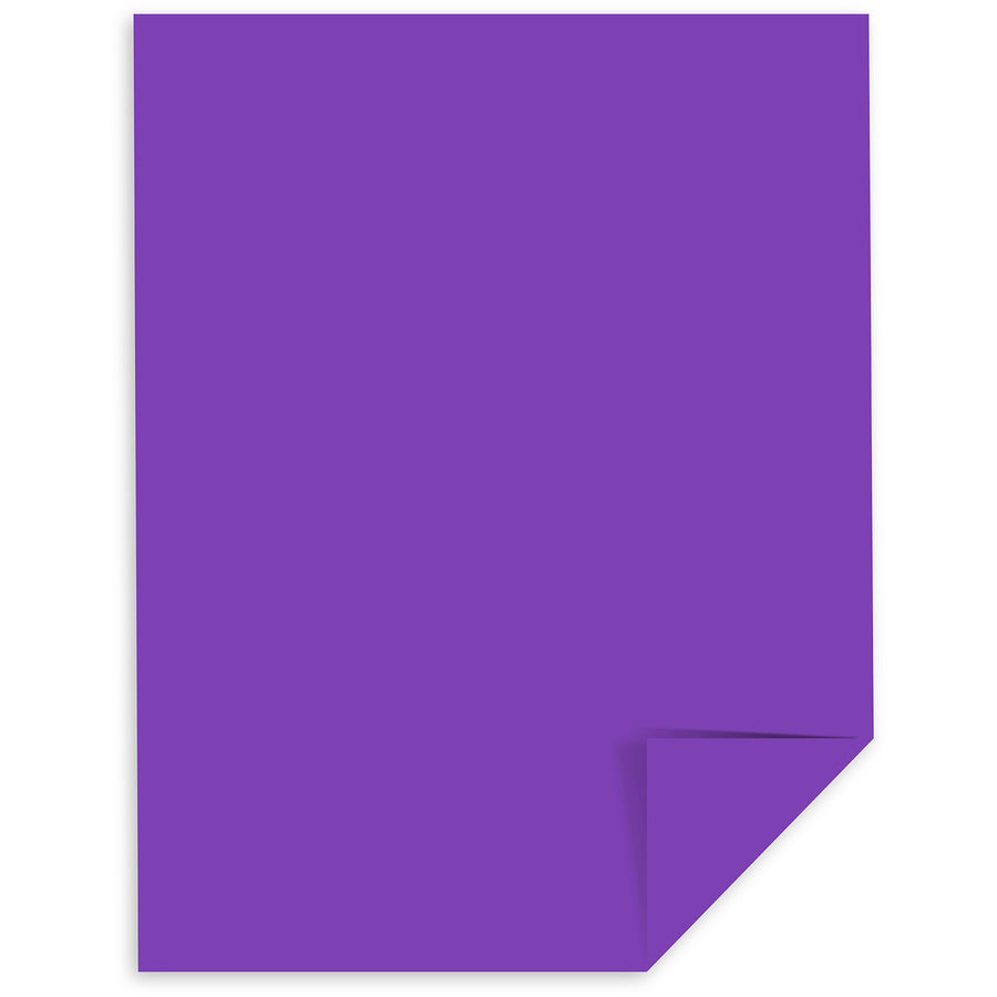 Astrobrights Color Paper - Grape - Letter - 8 1/2" x 11" - 24 lb Basis Weight - 500 / Ream - FSC - Acid-free, Lignin-free - Gravity Grape (Purple) - 