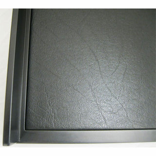 Victor 1154-5 Midnight Black Stacking Letter Tray - Desktop - Black - Wood, Faux Leather - 1Each