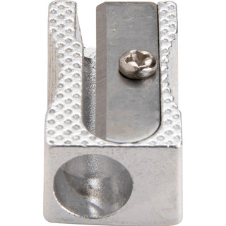 Integra Aluminum Pocket Pencil Sharpener - 1 Hole(s) - Aluminum - Silver - 1 Each