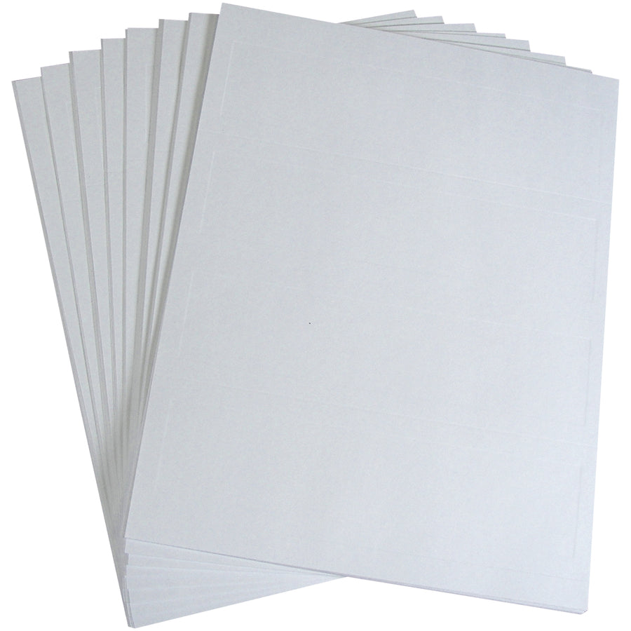 C-Line Embossed Cardstock Name Tents - Letter - 8 1/2" x 11" - 100 / Box - White