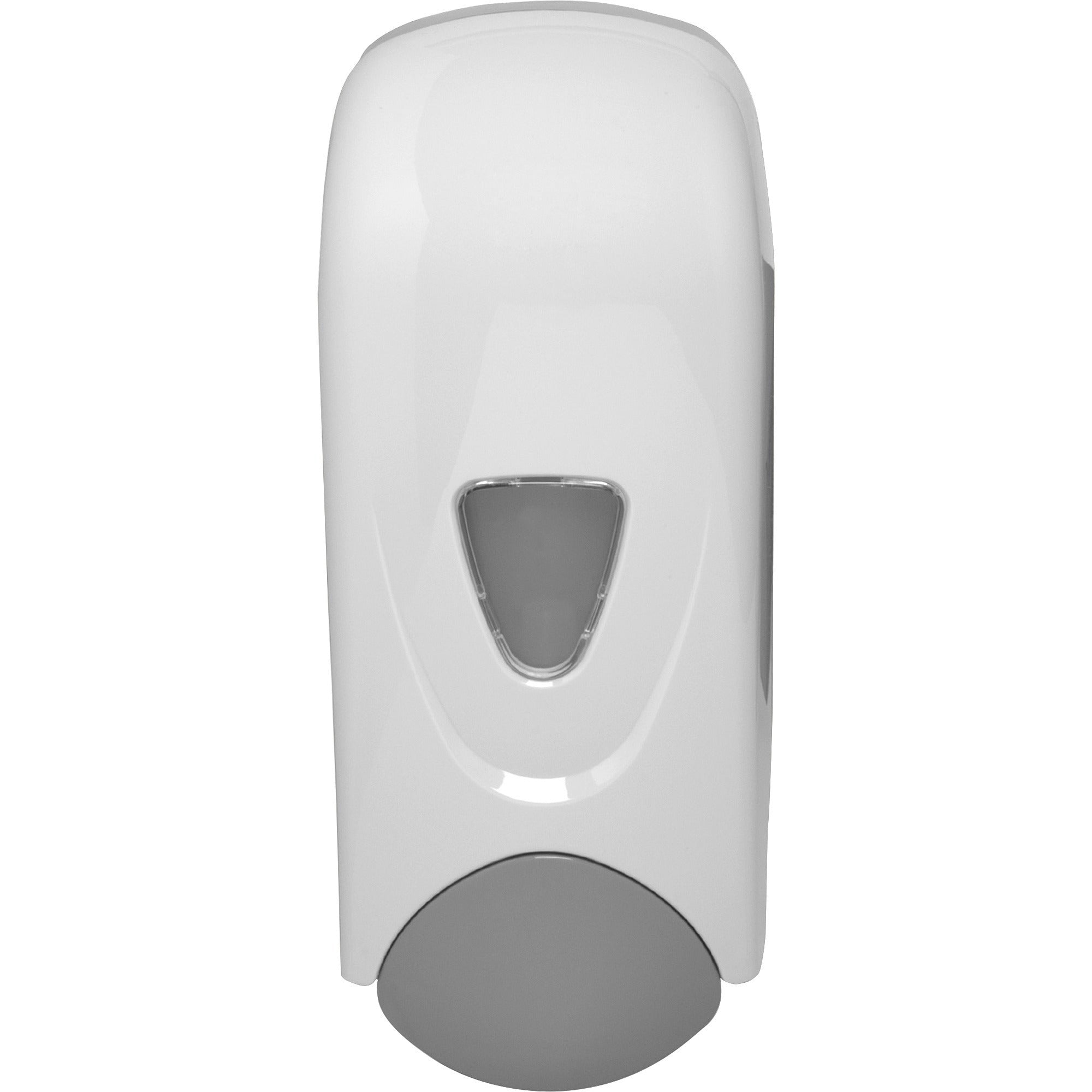 genuine-joe-foam-eeze-foam-soap-dispenser-manual-106-quart-capacity-refillable-site-window-durable-gray-white-1each_gjo08950 - 1