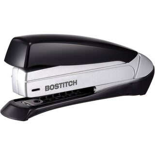 Inspire Premium Spring-Powered Full-Strip Stapler, 20-Sheet Capacity, Black/Silver