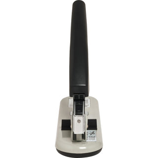 Business Source Economy Heavy-duty Stapler - 100 Sheets Capacity - 1/2" Staple Size - 1 Each - Black, Putty