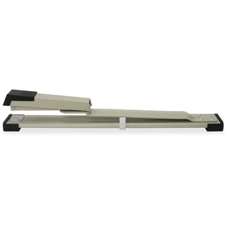 Business Source Long Reach Stapler - 20 of 20lb Paper Sheets Capacity - 210 Staple Capacity - Full Strip - 1/4" Staple Size - 1 Each - Putty, Gray, Black