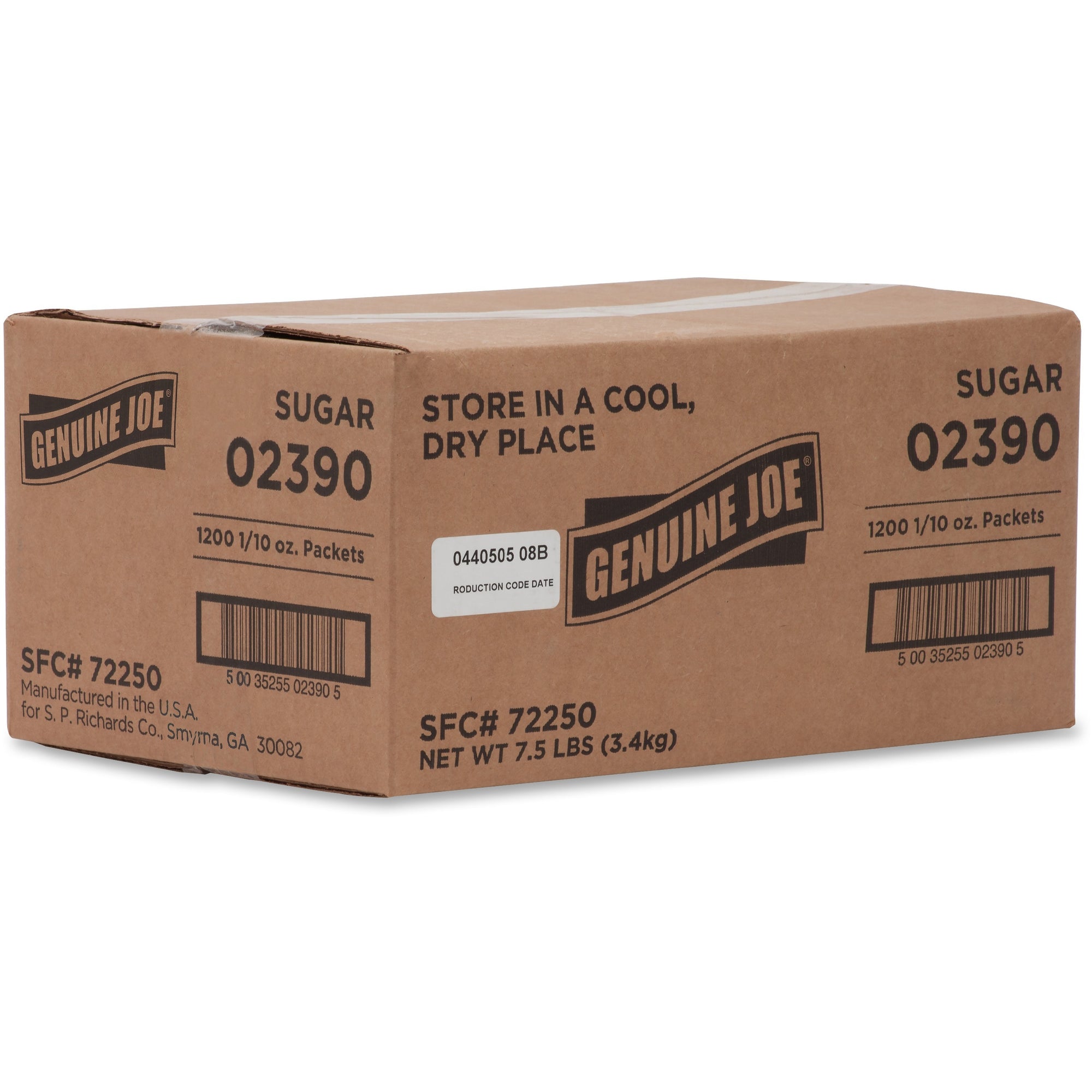 genuine-joe-sugar-packets-packet-0099-oz-28-g-1200-box_gjo02390 - 2