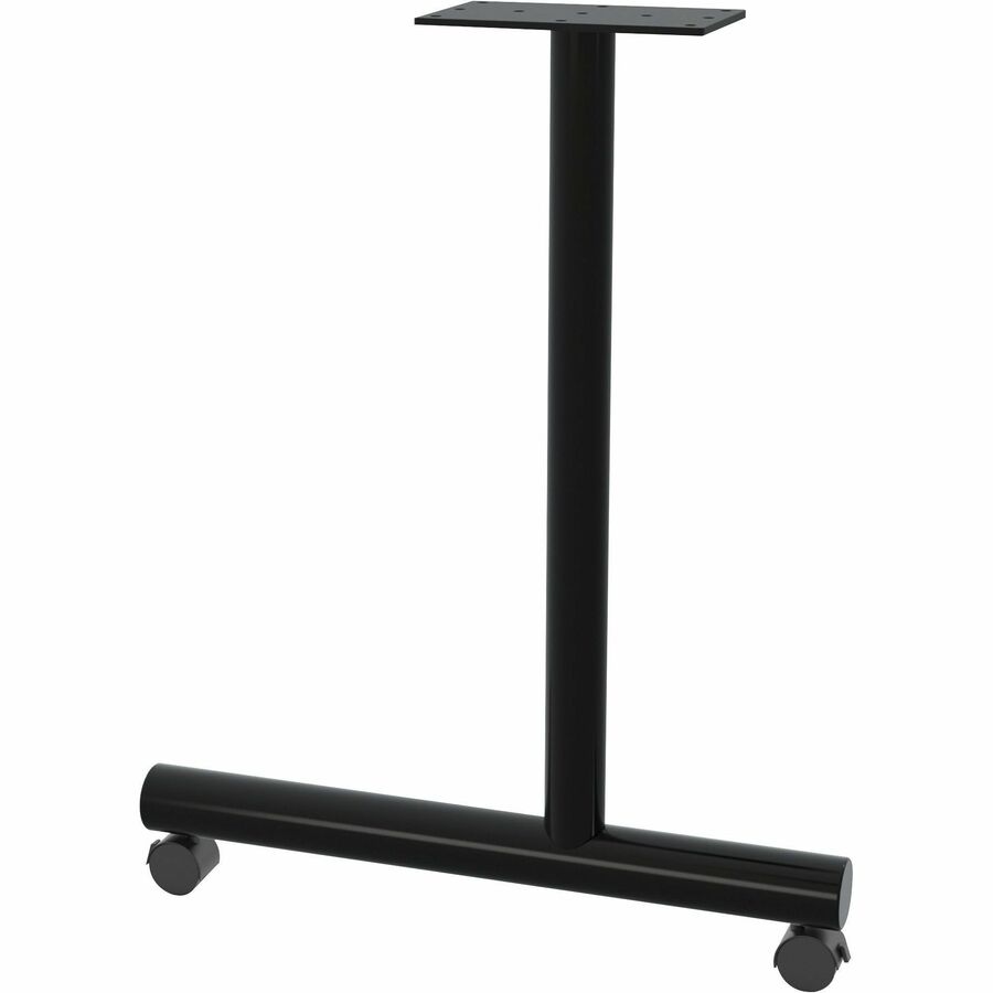 Lorell Training Table C-Leg Table Base with 2" Casters - Black C-leg Base - 27" Height x 22" Width - Assembly Required - 1 / Set - 5