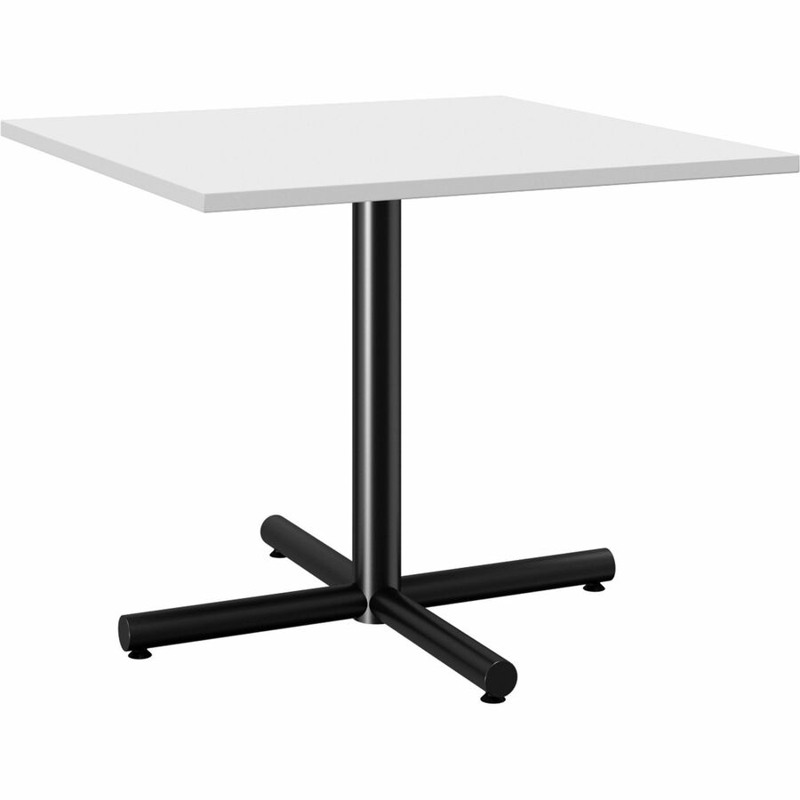 Lorell Hospitality Cafe-Height Table X-Leg Base - Black X-shaped Base - 27.50" Height x 36" Width x 36" Depth - Assembly Required - 1 Each - 