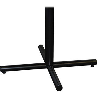 Lorell Hospitality Cafe-Height Table X-Leg Base - Black X-shaped Base - 27.50" Height x 42" Width x 42" Depth - Assembly Required - 1 Each - 