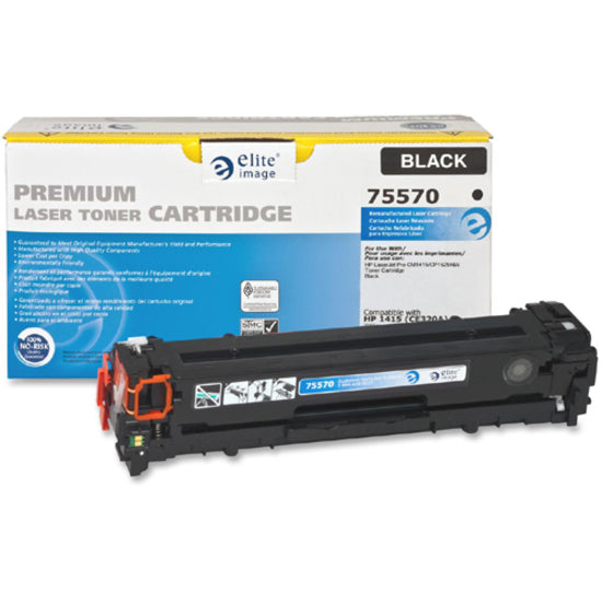Elite Image Remanufactured Laser Toner Cartridge - Alternative for HP 128A (CE320A) - Black - 1 Each - 2000 Pages - 5