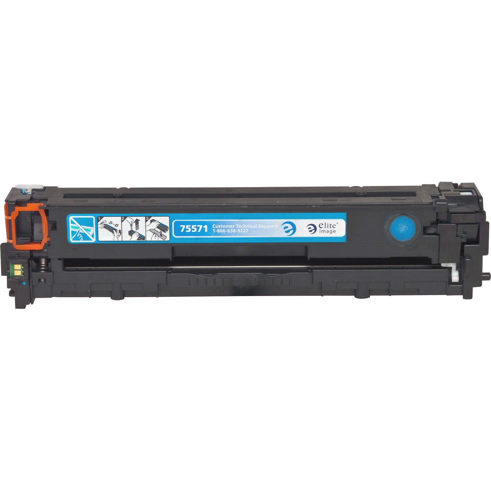 Elite Image Remanufactured Laser Toner Cartridge - Alternative for HP 128A (CE321A) - Cyan - 1 Each - 1300 Pages - 2