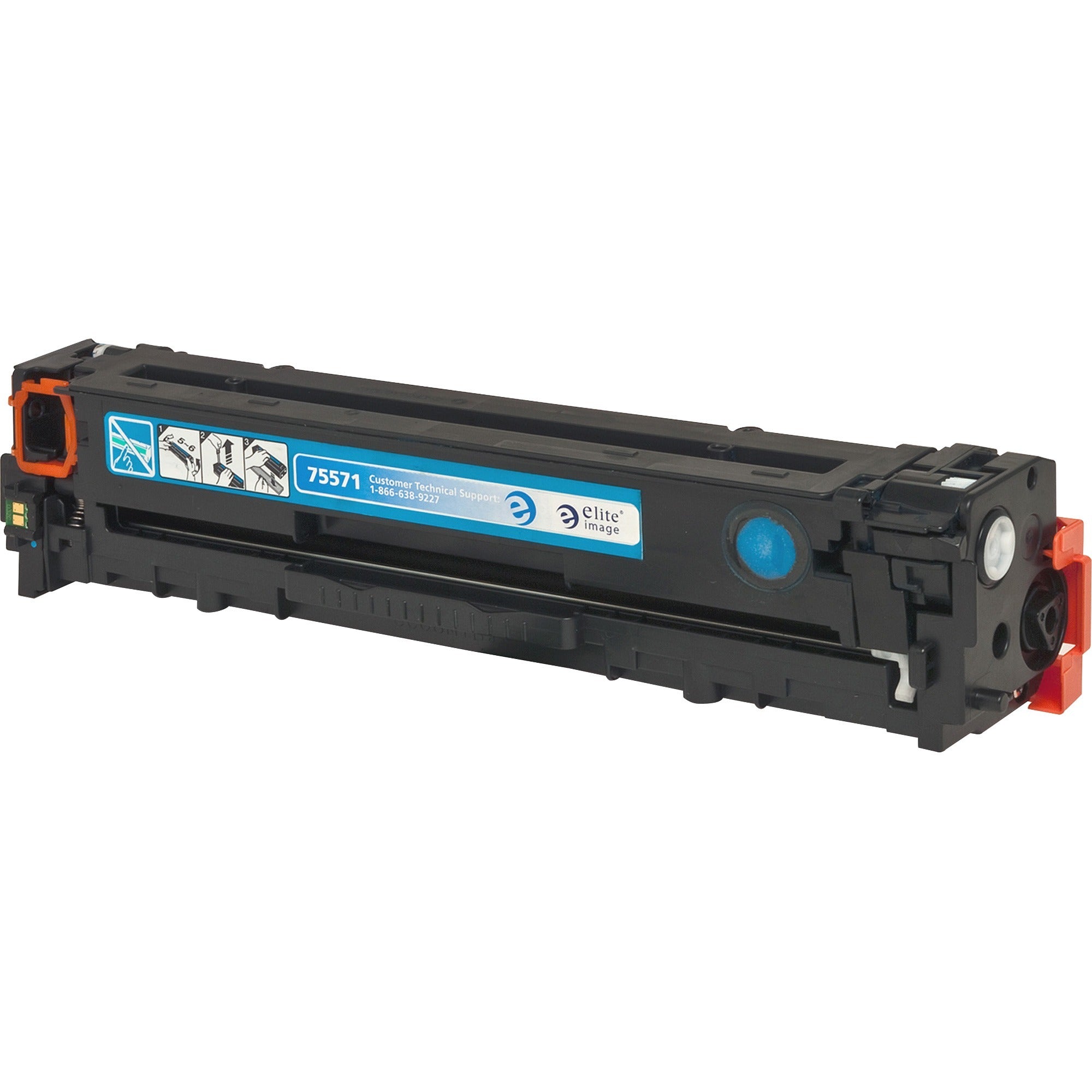 Elite Image Remanufactured Laser Toner Cartridge - Alternative for HP 128A (CE321A) - Cyan - 1 Each - 1300 Pages - 3