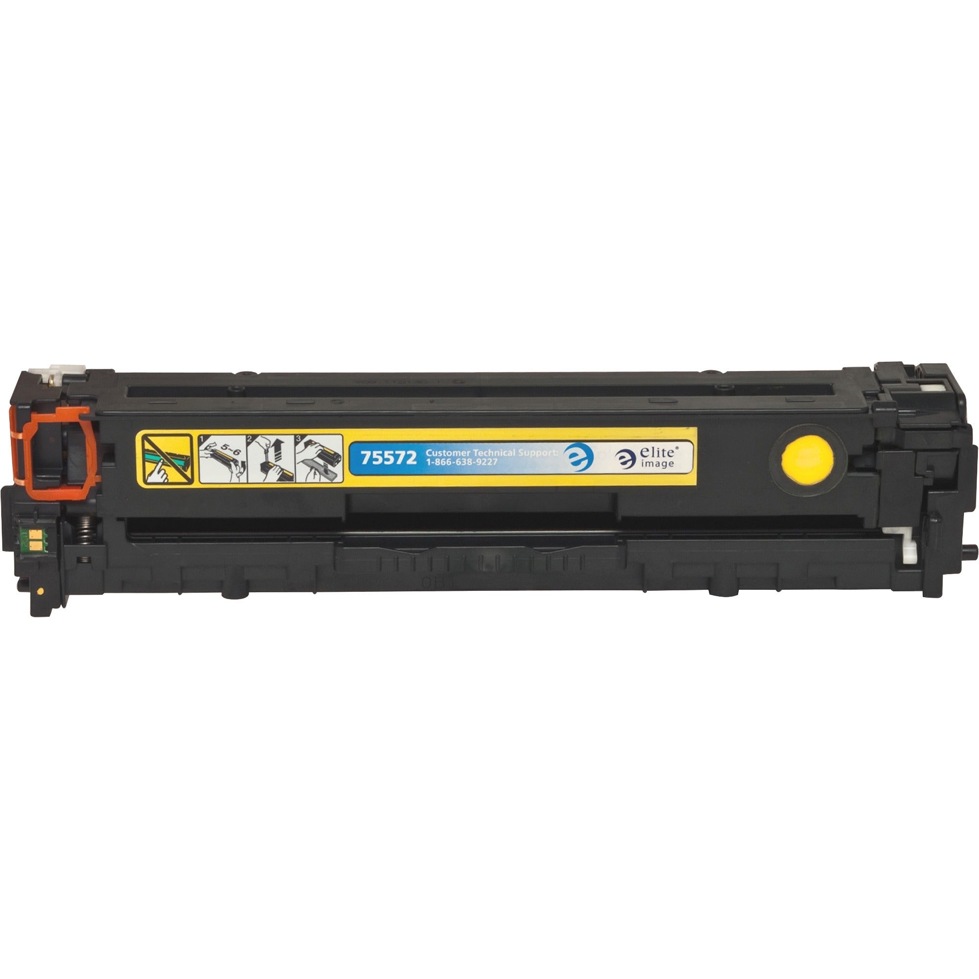 Elite Image Remanufactured Laser Toner Cartridge - Alternative for HP 128A (CE322A) - Yellow - 1 Each - 1300 Pages - 2