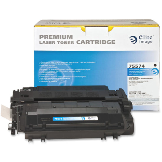 Elite Image Remanufactured Toner Cartridge - Alternative for HP 55X (CE255X) - Laser - 12500 Pages - Black - 1 Each - 5