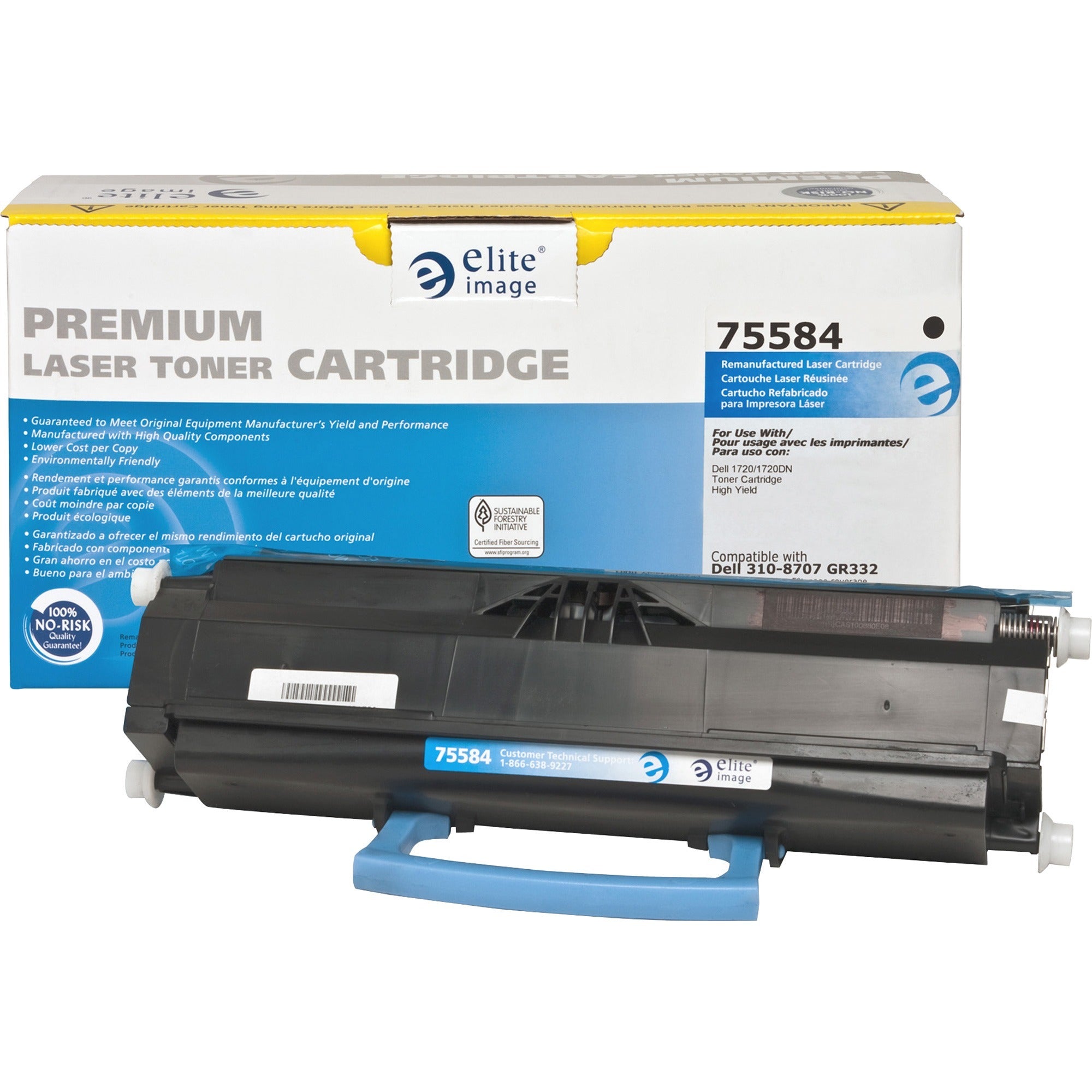 Elite Image Remanufactured Toner Cartridge - Alternative for Dell (310-8707) - Laser - 6000 Pages - Black - 1 Each - 1