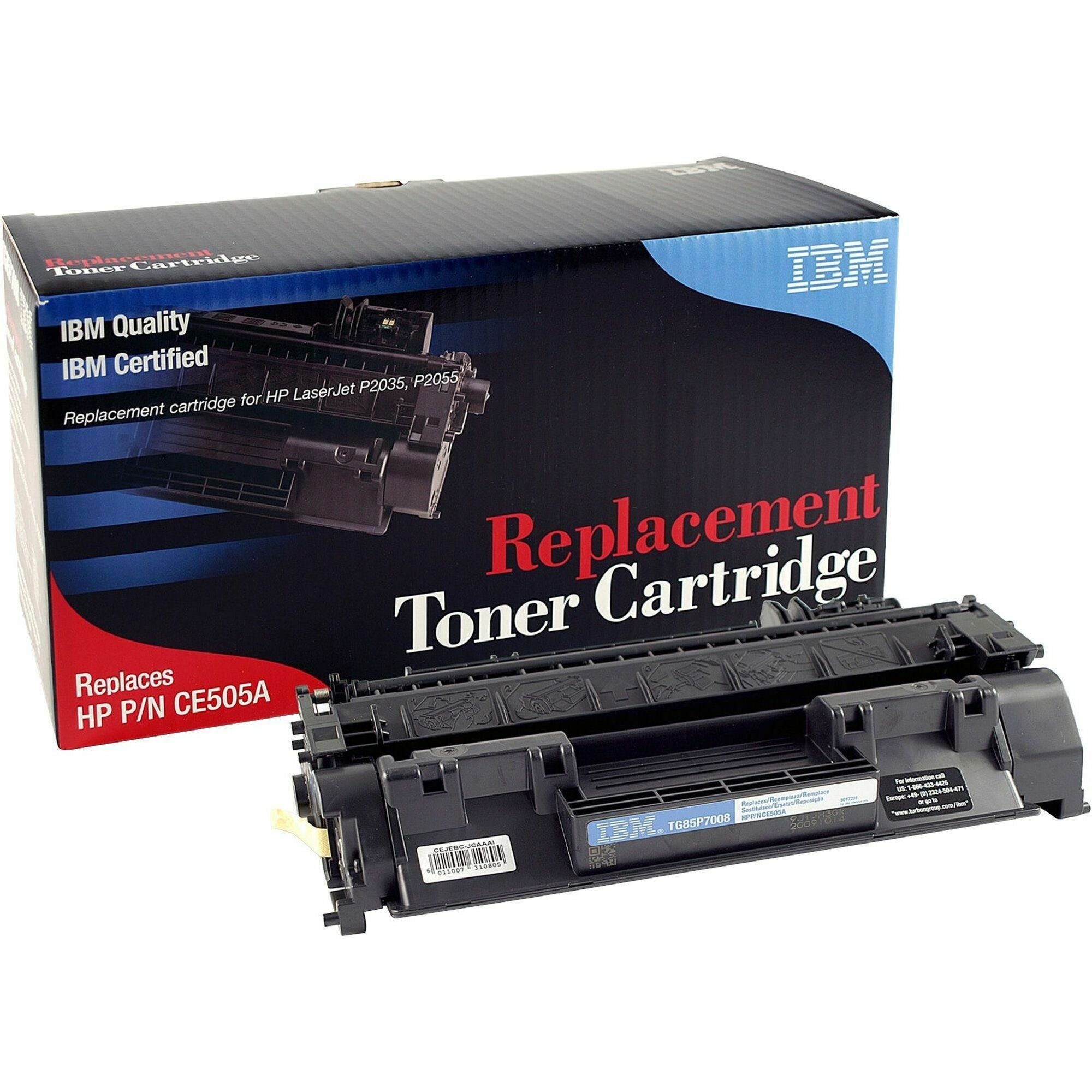 IBM Remanufactured Laser Toner Cartridge - Alternative for HP 05A (CE456A, CE457A, CE459A, CE461A, CE505A) - Black - 1 Each - 2300 Pages - 