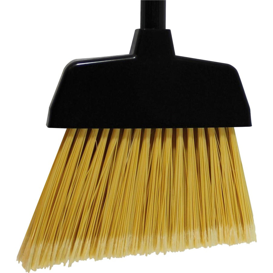 Genuine Joe 32" Plastic Lobby Broom - 32" Handle Length - Plastic Handle - 1 Each - Black - 