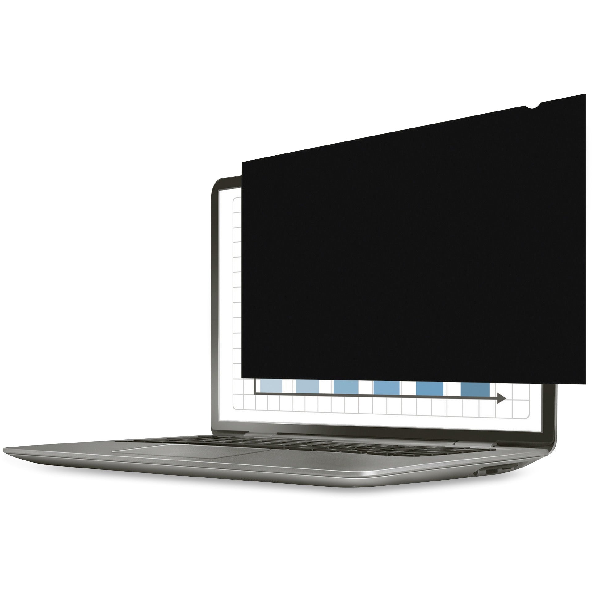 Fellowes PrivaScreen Blackout Privacy Filter - 15.6" Wide - For 15.6" Widescreen LCD Notebook, Monitor - 16:9 - Dust-free, Scratch Resistant, Fingerprint Resistant - Polyethylene - Anti-glare - 1 Pack - TAA Compliant - 