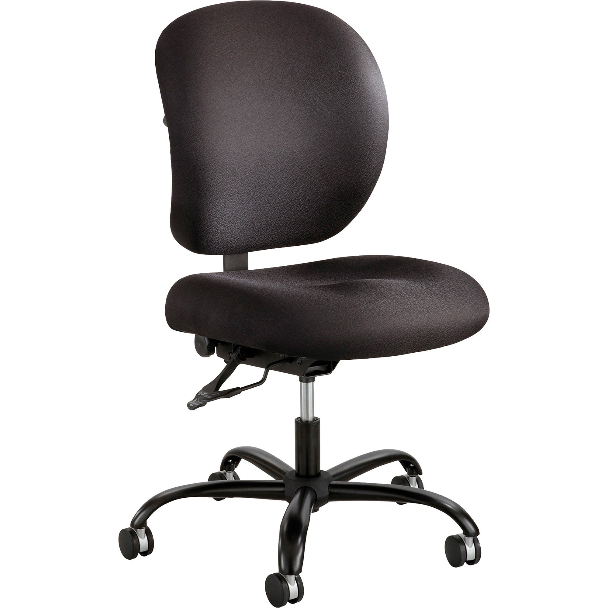 Alday Intensive-Use Chair, Supports Up to 500 lb, 17.5" to 20" Seat Height, Black