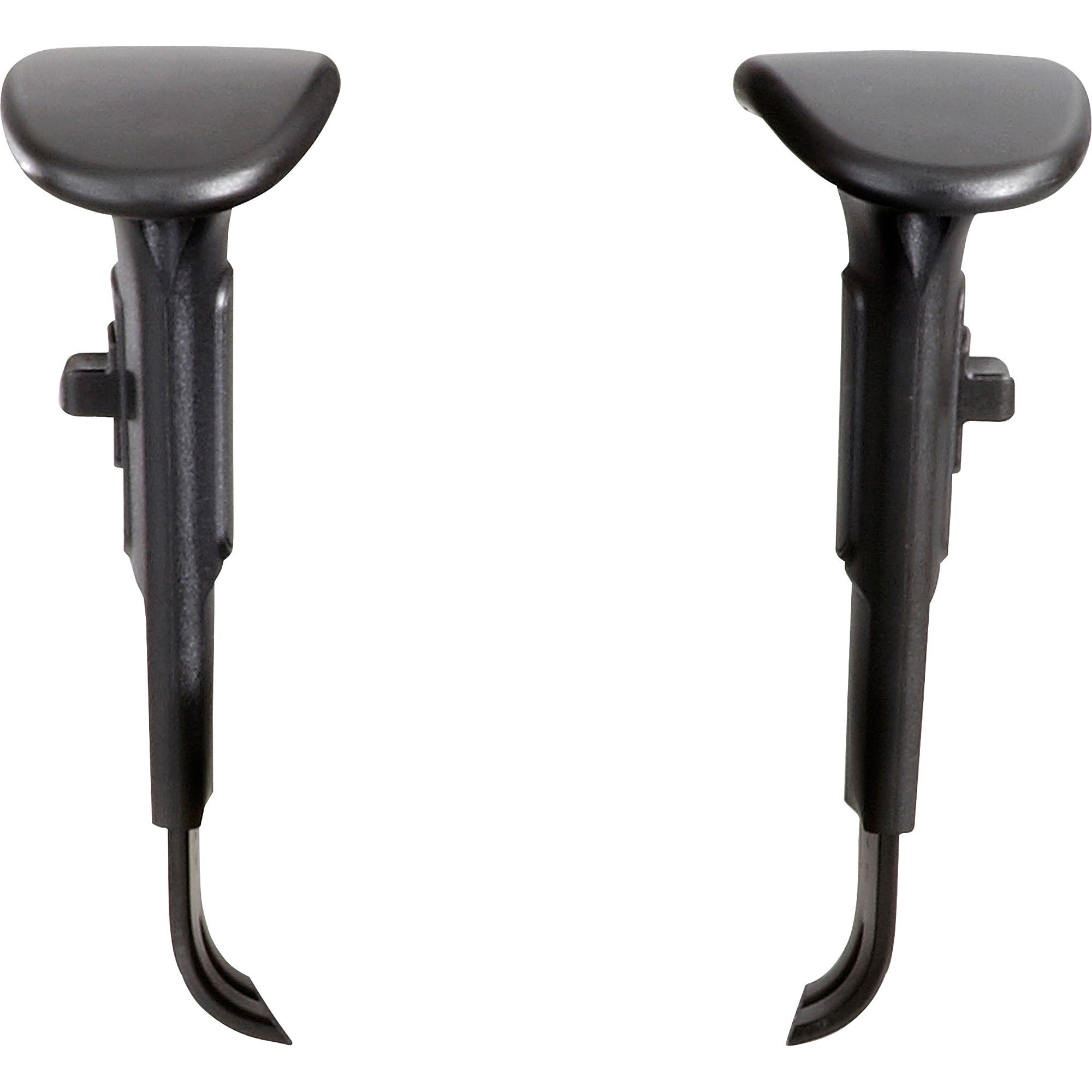 Adjustable T-Pad Arms for Safco Alday and Vue Series Task Chairs and Stools, 3.5 x 10.5 x 14, Black, 2/Set